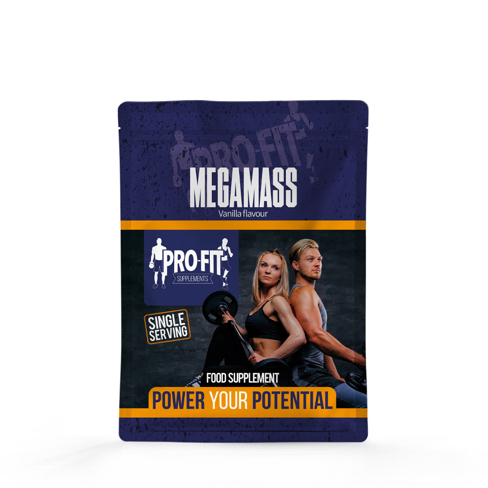 megamass powder single serving sachet
